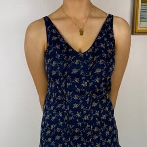 Vintage y2k Abercrombie & Fitch floral silk dress size XS